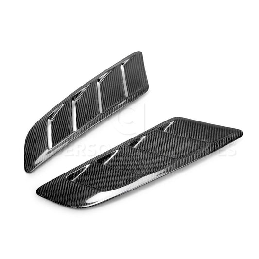 Anderson Composites Type-AB carbon fiber hood vents for 2015-2017 Ford Mustang GT  (AC-HV15FDMUGT-AB)