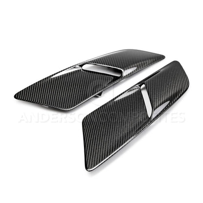 Anderson Composites Type-OE carbon fiber hood vents for 2015-2017 Ford Mustang GT  (AC-HV15FDMUGT-OE)
