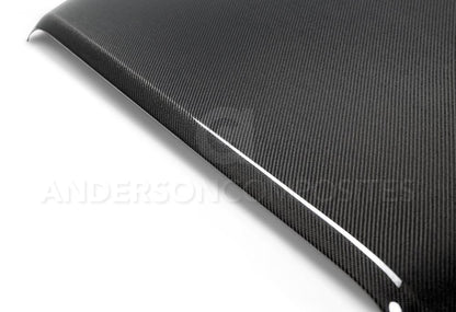 Anderson Composites Type-OE carbon fiber hood for 2007-2018 Jeep JK  (AC-JPFH)