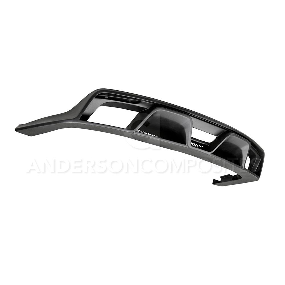 Anderson Composites 15-16 Ford Mustang R-Style Rear Valance (for Quad Tip Exhaust) (AC-RL15FDMU-GR-GF)