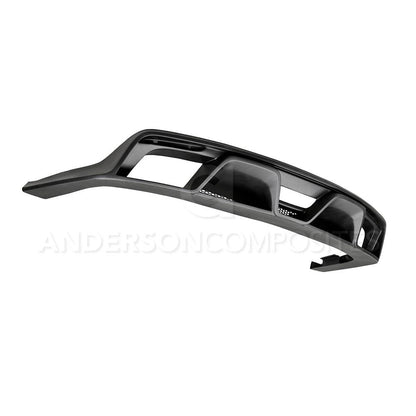 Anderson Composites 15-16 Ford Mustang R-Style Rear Valance (for Quad Tip Exhaust) (AC-RL15FDMU-GR-GF)