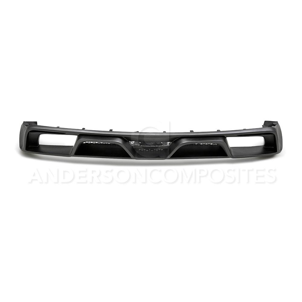 Anderson Composites 15-16 Ford Mustang R-Style Rear Valance (for Quad Tip Exhaust) (AC-RL15FDMU-GR-GF)