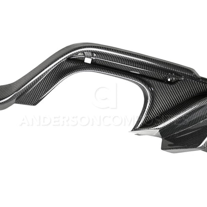Anderson Composites Type-OE carbon fiber quad tip rear valance for 2018-2020 Ford Mustang  (AC-RL18FDMU-AO)