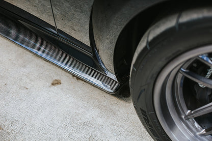 Anderson Composites 20-21 Dodge Charger Hellcat Type-MB Wide Body Rocker Panel Splitter (AC-SS20DGCR-MB)