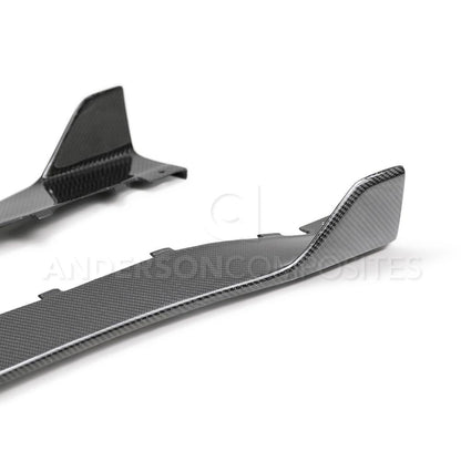 Anderson Composites Carbon fiber rocker panel splitters for 2020-2021 Ford Mustang Shelby GT500  (AC-SS20FDMU500)