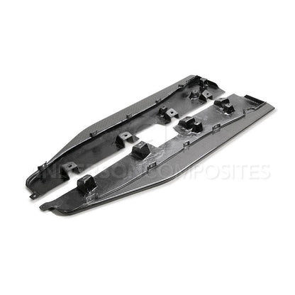 Anderson Composites Carbon fiber side splitter extensions for 2020-2021 Ford Mustang Shelby GT500  (AC-SX20FDMU500)