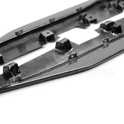Anderson Composites Carbon fiber side splitter extensions for 2020-2021 Ford Mustang Shelby GT500  (AC-SX20FDMU500)