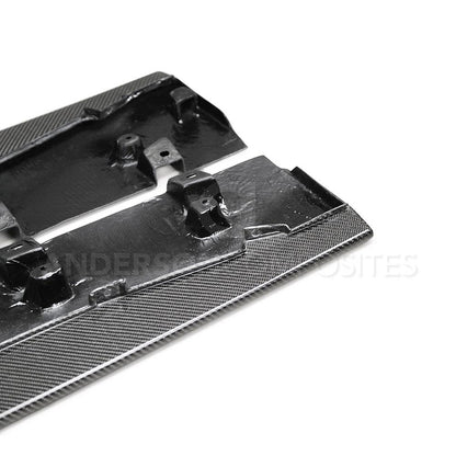 Anderson Composites Carbon fiber side splitter extensions for 2020-2021 Ford Mustang Shelby GT500  (AC-SX20FDMU500)