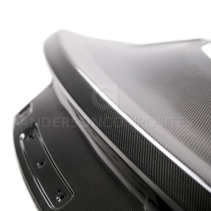 Anderson Composites Type-OE double sided carbon fiber decklid for 2015-2020 Ford Mustang  (AC-TL15FDMU-DS)