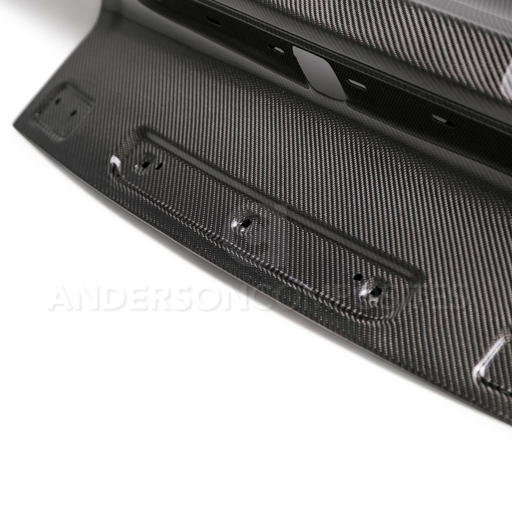 Anderson Composites Type-OE double sided carbon fiber decklid for 2015-2020 Ford Mustang  (AC-TL15FDMU-DS)