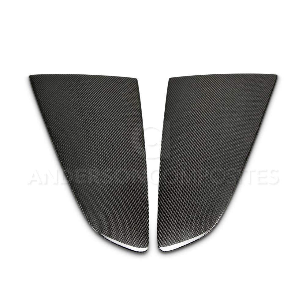 Anderson Composites Type-F carbon fiber window louvers for 2015-2020 Ford Mustang  (AC-WL15FDMU-F)
