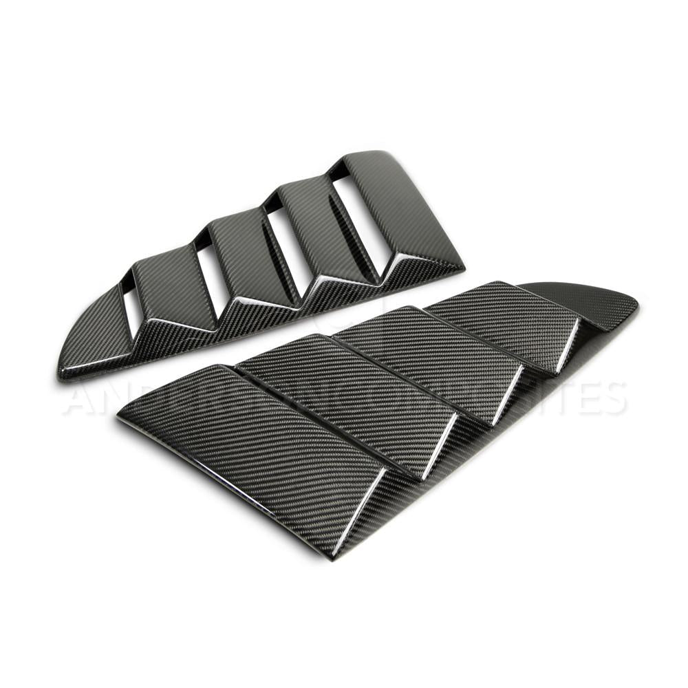 Anderson Composites Type-V carbon fiber window louvers for 2015-2020 Ford Mustang  (AC-WL15FDMU-V)