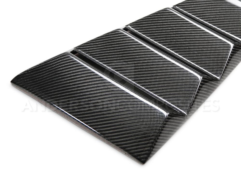 Anderson Composites Type-V carbon fiber window louvers for 2015-2020 Ford Mustang  (AC-WL15FDMU-V)