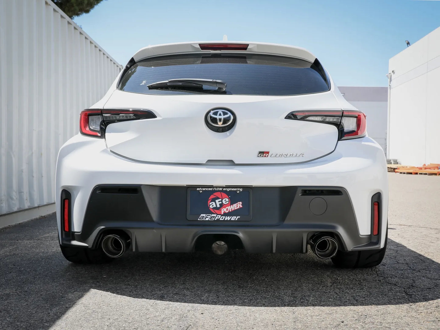 aFe Power Gemini XV 3 IN to 2-1/2 IN 304 Stainless Steel Cat-Back Exhaust System w/ Cut-Out Carbon Fiber | 2023+ Toyota GR Corolla (49-36067-C)