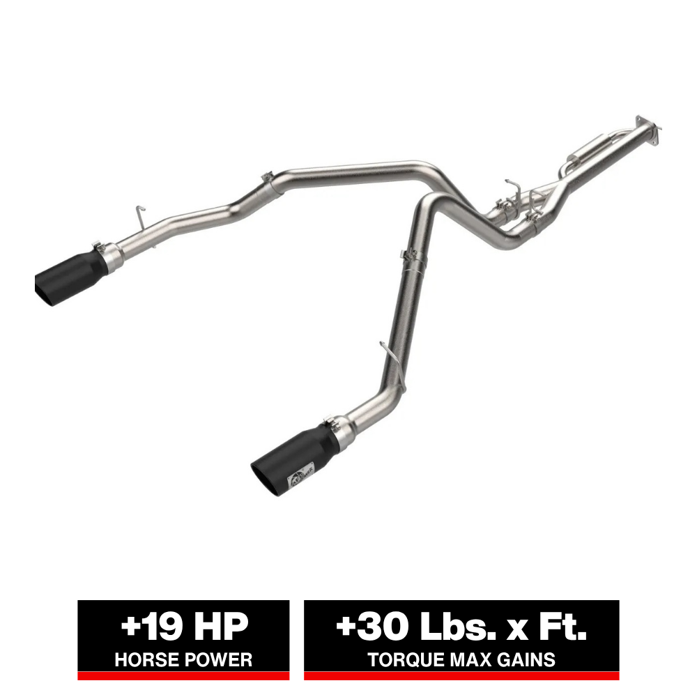 aFe 25-26 Ram 1500 L6-3.0L (tt) Vulcan Series SS Cat Back Exhaust System w/ Black Tips