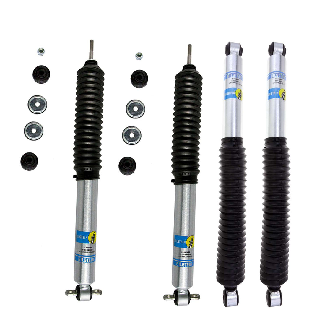 Bilstein 5100 Shocks Set w/3-4" lift - 1999-2004 Jeep Grand Cherokee 4WD AWD RWD