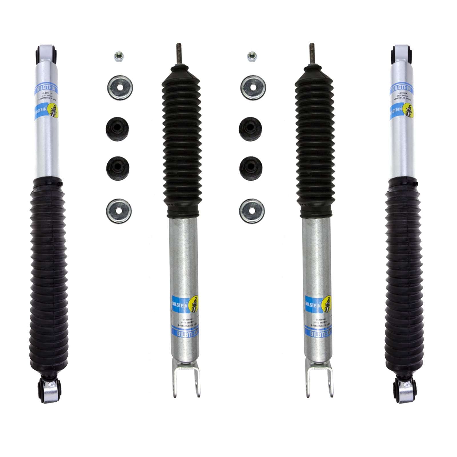 Bilstein 5100 Shocks Set w/4-6" lift - 2000-2006 Chevrolet Avalanche 1500 4WD w/Reloc