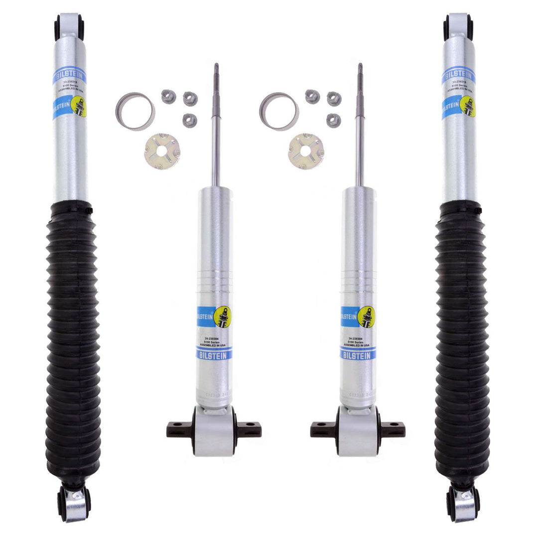 Bilstein 5100 Shocks Set w/0-1.75" lift - 2007-2013 Chevrolet Silverado 1500 4WD RWD Spacer Lift