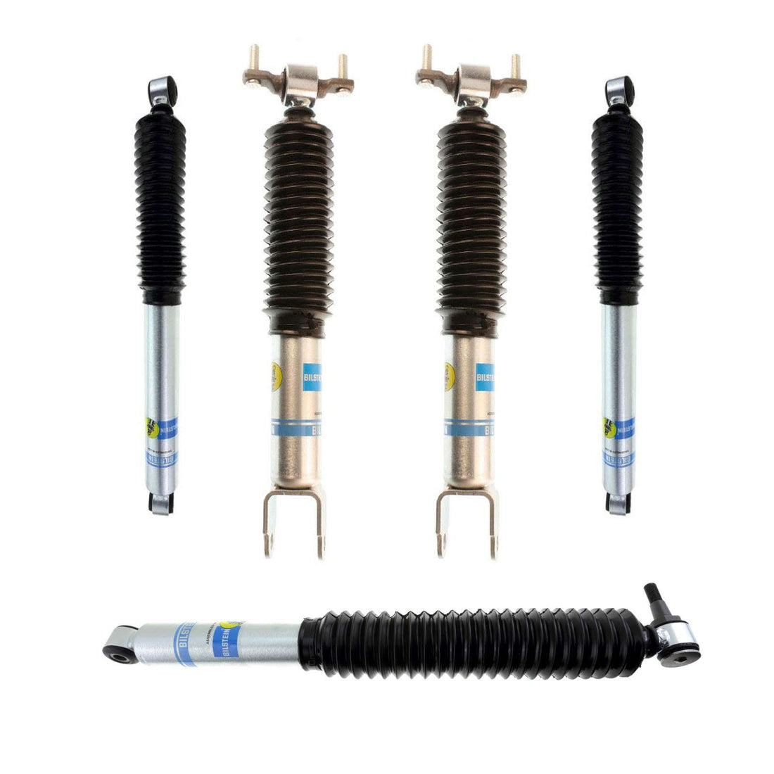 Bilstein B8 5100 Monotube Shocks & Steering Stabilizer Kit w/0" lift - 2011-2021 Chevrolet Silverado 3500 HD 4WD RWD