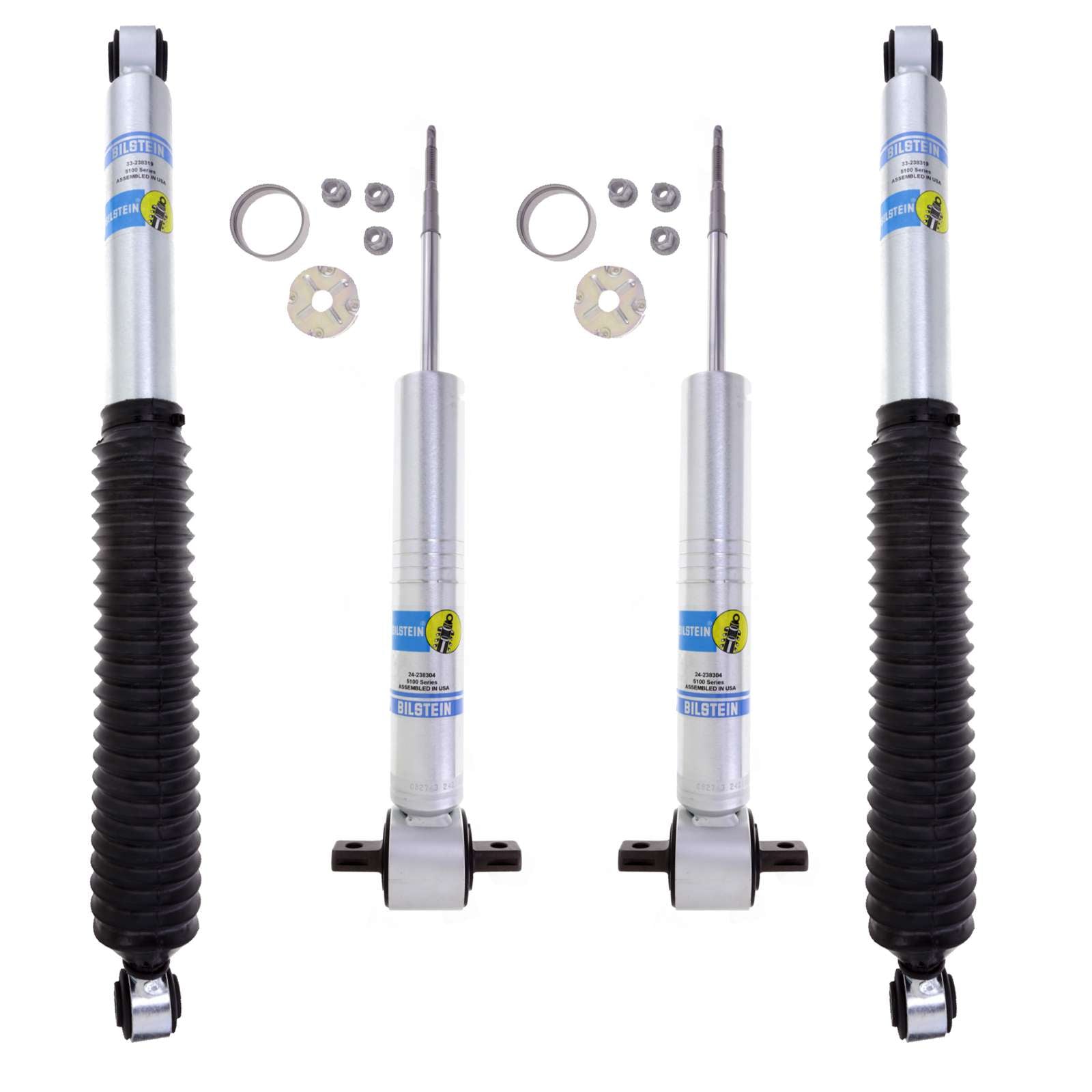 Bilstein B8 5100 Monotube Strut & Shocks Set w/0-2.5" lift - 2019-2026 Chevrolet Silverado 1500 4WD RWD