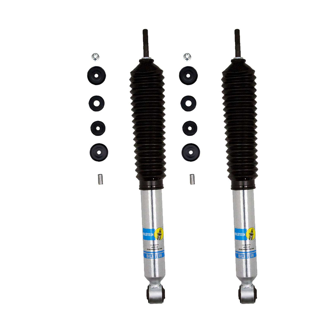 Bilstein B8 5100 Monotube Shocks Front Pair w/4" lift - 2017-2026 Ford F-250 Super Duty 4WD