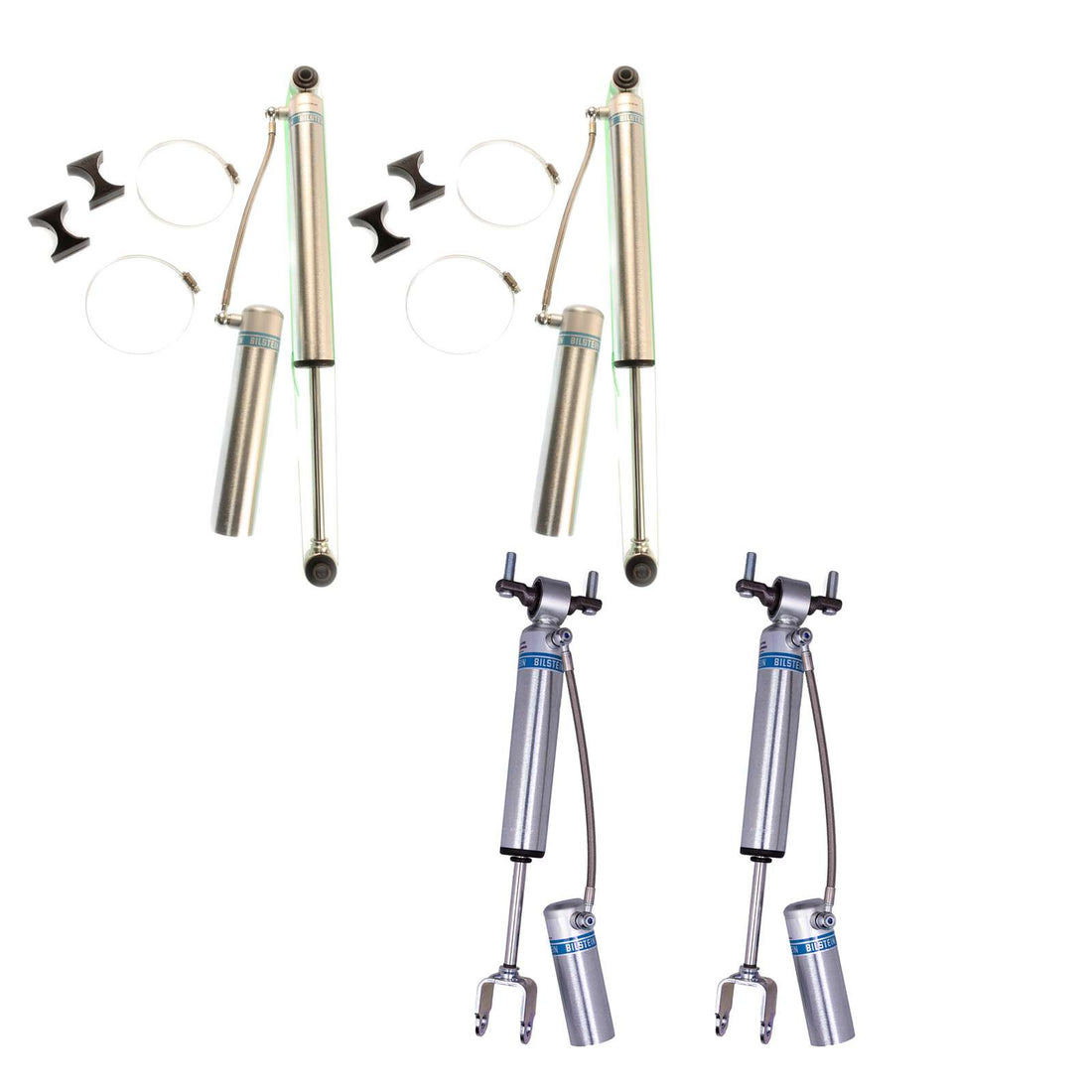 Bilstein B8 5160 w/ Remote Reservoir Shocks Set w/4-6" lift - 2011-2021 Chevrolet Silverado 2500 HD 4WD RWD