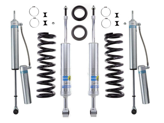 Bilstein 6112 Strut & Spring + Rear B8 5160 Reservoir Shocks Set w/0-.75-2.5" lift - 2007-2021 Toyota Tundra 4WD RWD