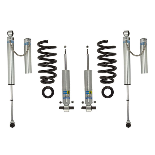 Bilstein 6112 Strut & Spring + Rear B8 5160 Reservoir Shocks Set w/0-1.85" lift - 2007-2013 GMC Sierra 1500 4WD V8