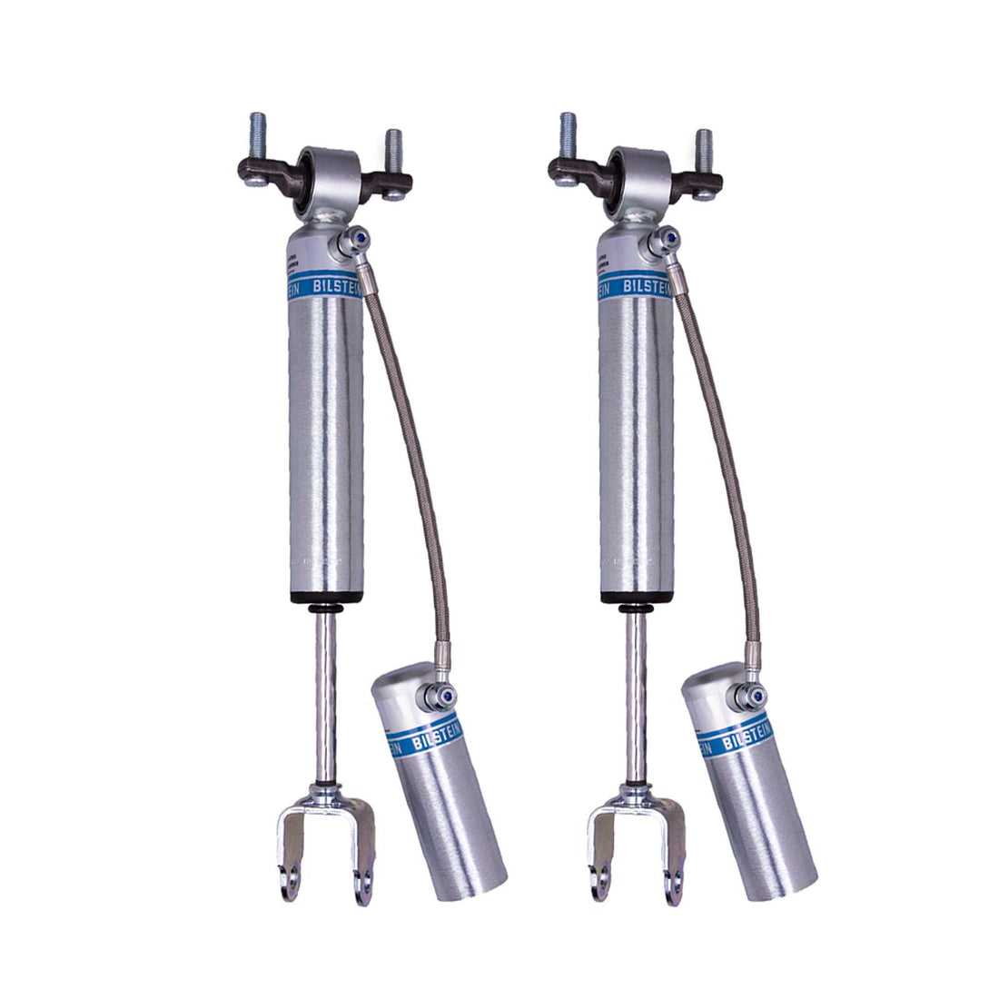 Bilstein B8 5160 w/ Remote Reservoir Shocks Front Pair w/4-6" lift - 2011-2021 Chevrolet Silverado 3500 HD 4WD RWD