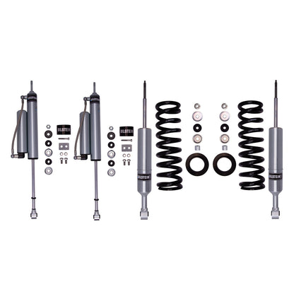 Bilstein 6112 Strut & Spring + Rear B8 5160 Reservoir Shocks Set - 2016-2023 Toyota Tacoma 4WD RWD 6 Lug