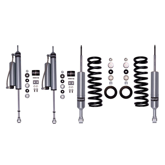Bilstein 6112 Strut & Spring + Rear B8 5160 Reservoir Shocks Set - 2016-2023 Toyota Tacoma 4WD RWD 6 Lug