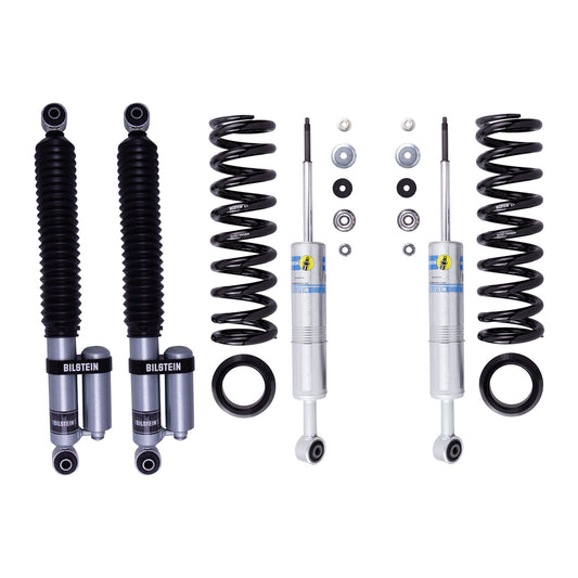 Bilstein 6112 Strut & Spring + Rear B8 5160 Reservoir Shocks Set w/0-2.75" lift - 2015-2022 GMC Canyon 4WD RWD