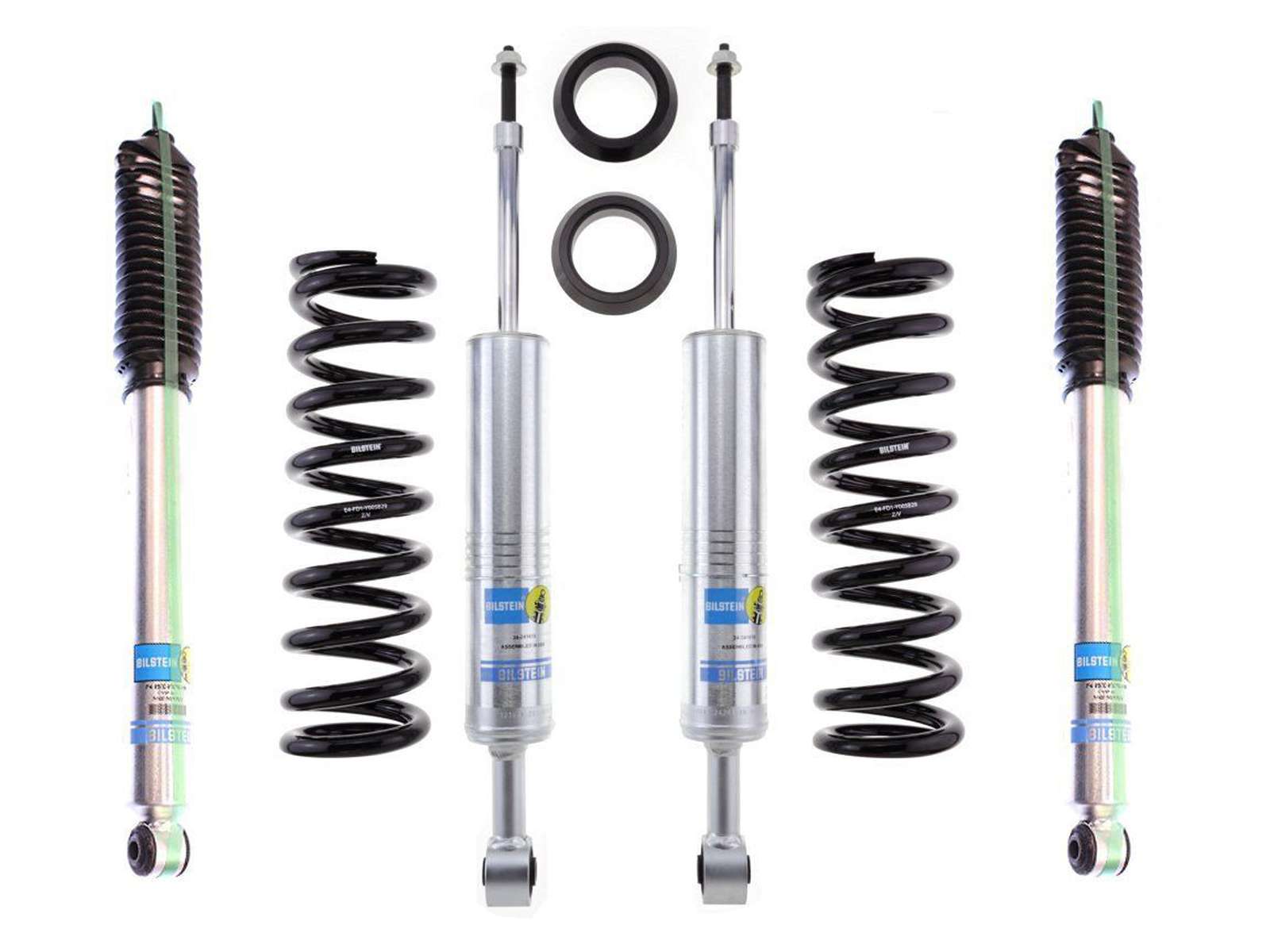 Bilstein 6112 Strut & Spring + Rear B8 5100 Shocks Set w/0-2.5" lift - 2007-2009 Toyota FJ Cruiser 4WD RWD