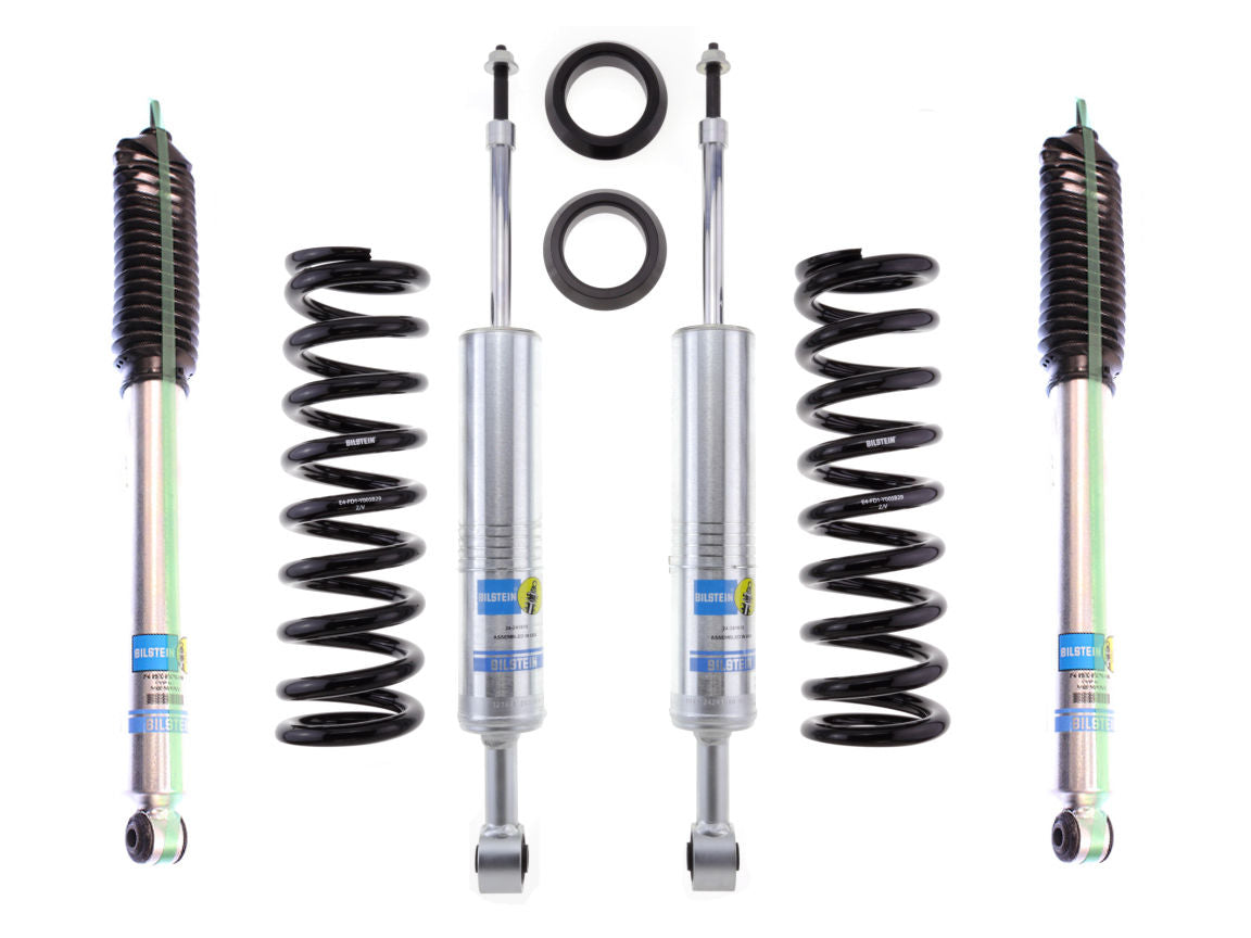 Bilstein 6112 Strut & Spring + Rear B8 5100 Shocks Set w/1.2-3.4" lift - 2010-2014 Toyota FJ Cruiser 4WD RWD