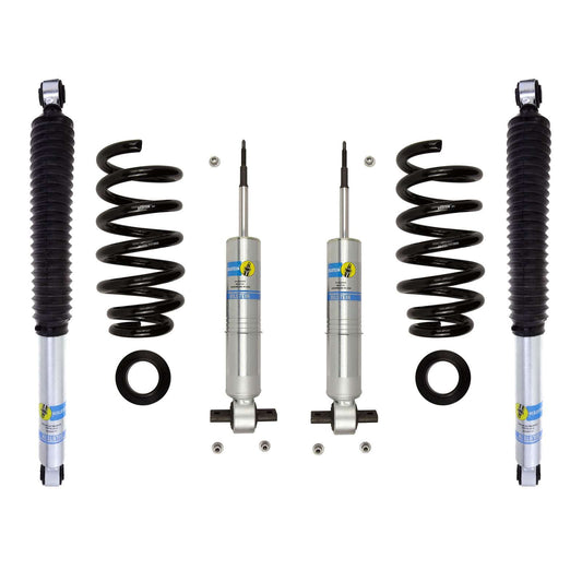 Bilstein 6112 Strut & Spring + Rear B8 5100 Shocks Set w/0-1.85" lift - 2014-2018 GMC Sierra 1500 4WD RWD V8 Crew Cab