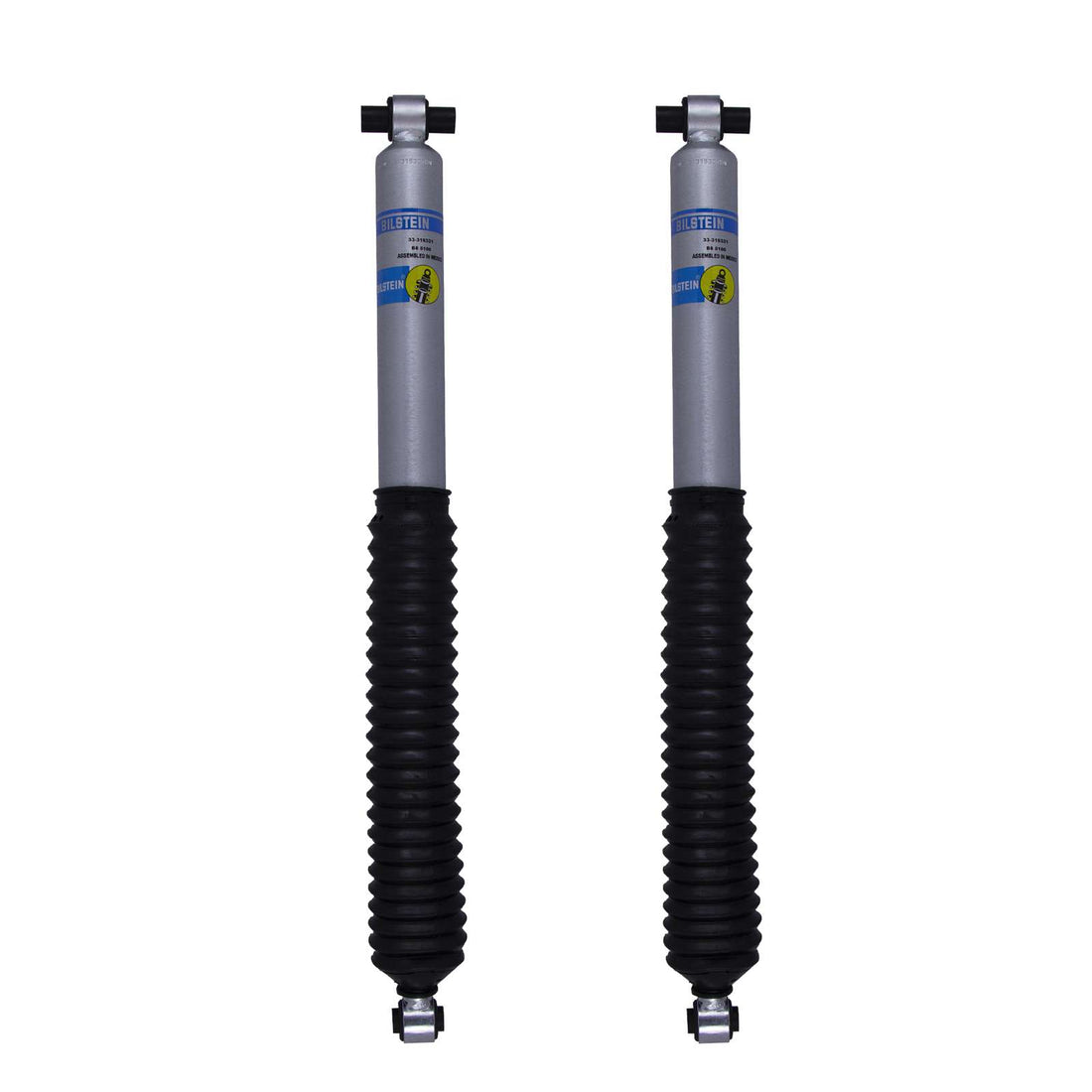 Bilstein B8 5100 Monotube Shocks Rear Pair w/0-1.5" lift - 2018-2026 Jeep Wrangler JL 4WD
