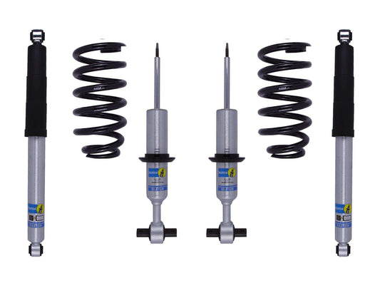 Bilstein 6112 Strut & Spring + Rear B8 5100 Shocks Set w/0-2.5" lift - 2019-2026 GMC Sierra 1500 4WD RWD