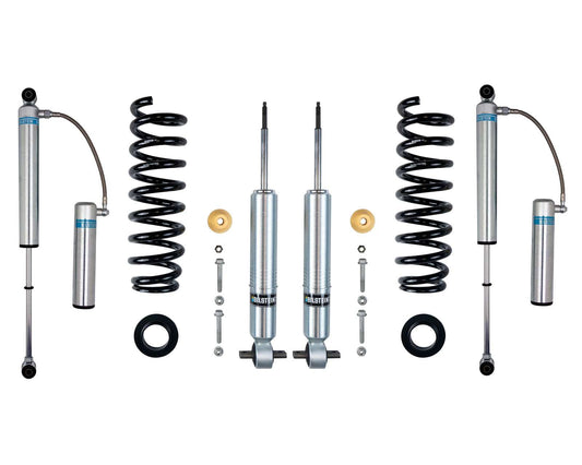 Bilstein 6112 Strut & Spring + Rear B8 5160 Reservoir Shocks Set - 2021-2026 Ford F-150 4WD