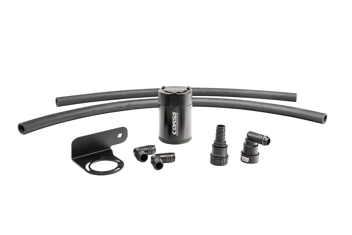 CORSA Aluminum Oil Catch Can w/ Bracket | 2015-2024 Ford F-150 5.0L V8 (CC0009)