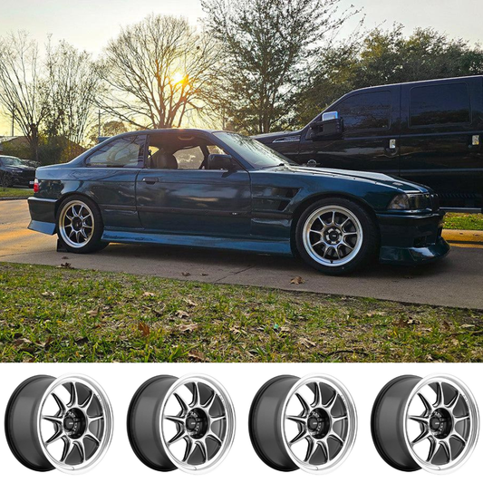 (set of 4) Konig Countergram Hyper Chrome | 18x9.5 +35mm For BMW E36