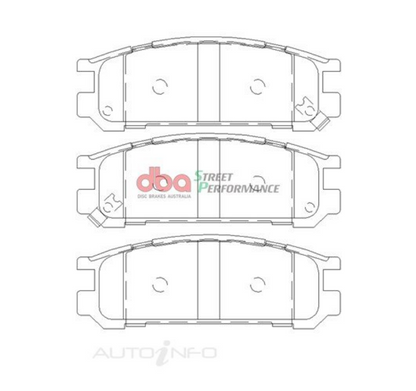 DBA 1998 Subaru Impreza RS Sedan SP Performance Rear Brake Pads