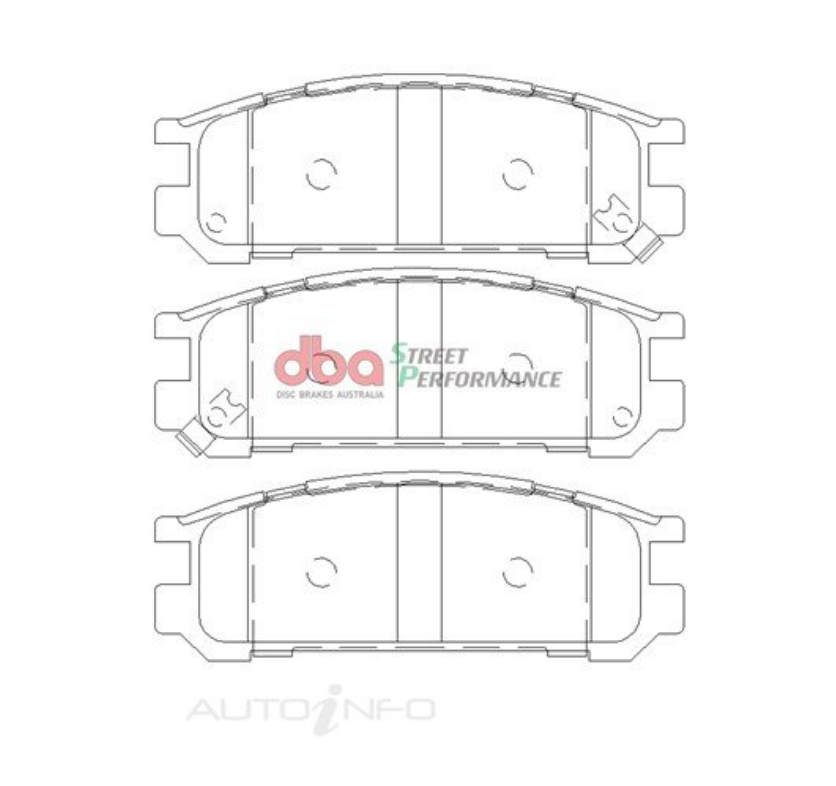 DBA 93-98 Subaru Impreza (w/ABS Excl Outback) Rear Street Series Brake Pads