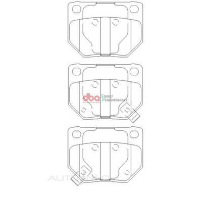 DBA 90-96 Nissan 300ZX Rear Street Series Brake Pads