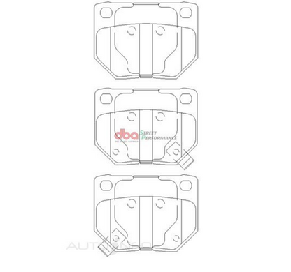 DBA 06-07 Subaru WRX XP650 Rear Brake Pads