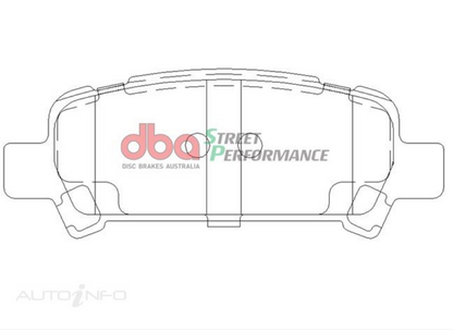 DBA 99-03 Subaru Impreza RS Street Series Rear Brake Pads