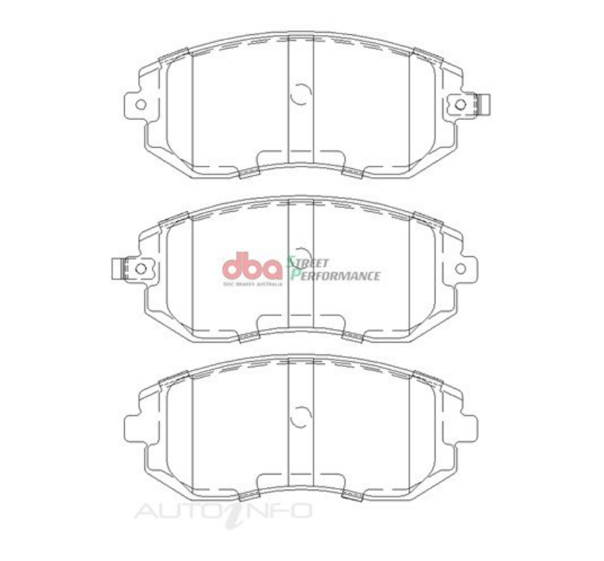 DBA 05-06 Saab 9-2X Aero Street Series Front Brake Pads