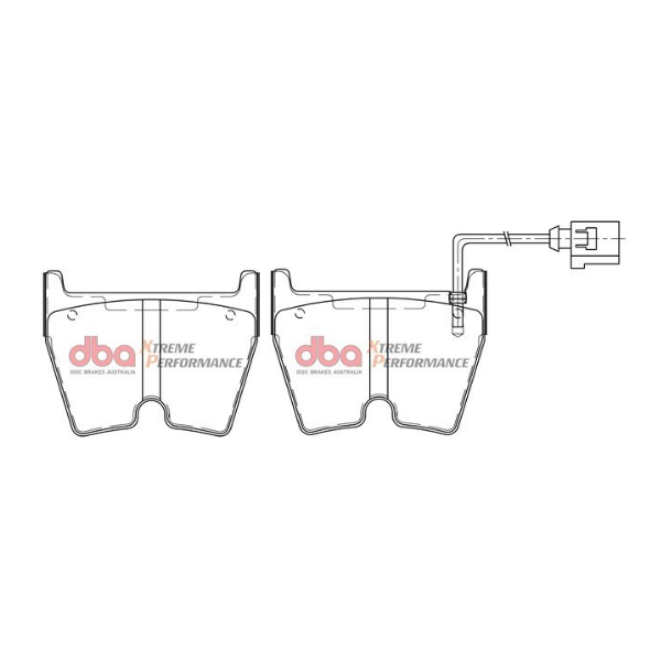 DBA 17-20 Audi RS3 (w/Iron Disc) Front RP Performance Brake Pads