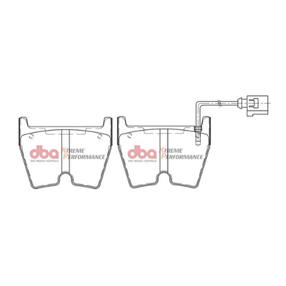 DBA 17-20 Audi RS3 (w/Iron Disc) Front RP Performance Brake Pads