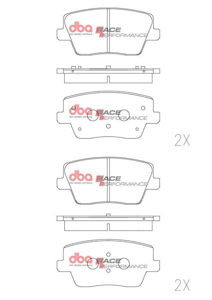 DBA 19-22 Hyundai Veloster RP Performance Rear Brake Pads
