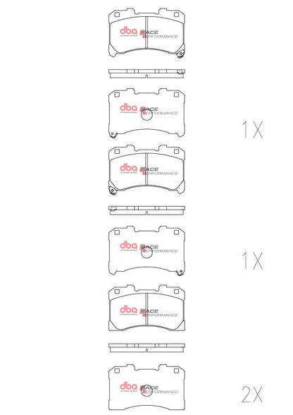 DBA 17-19 Ford Focus RS Front RP Performance Brake Pads